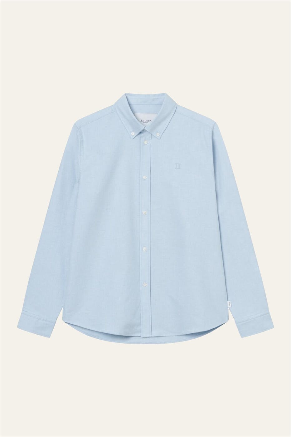 LES DEUX - Lichtblauw Konrad Oxford hemd