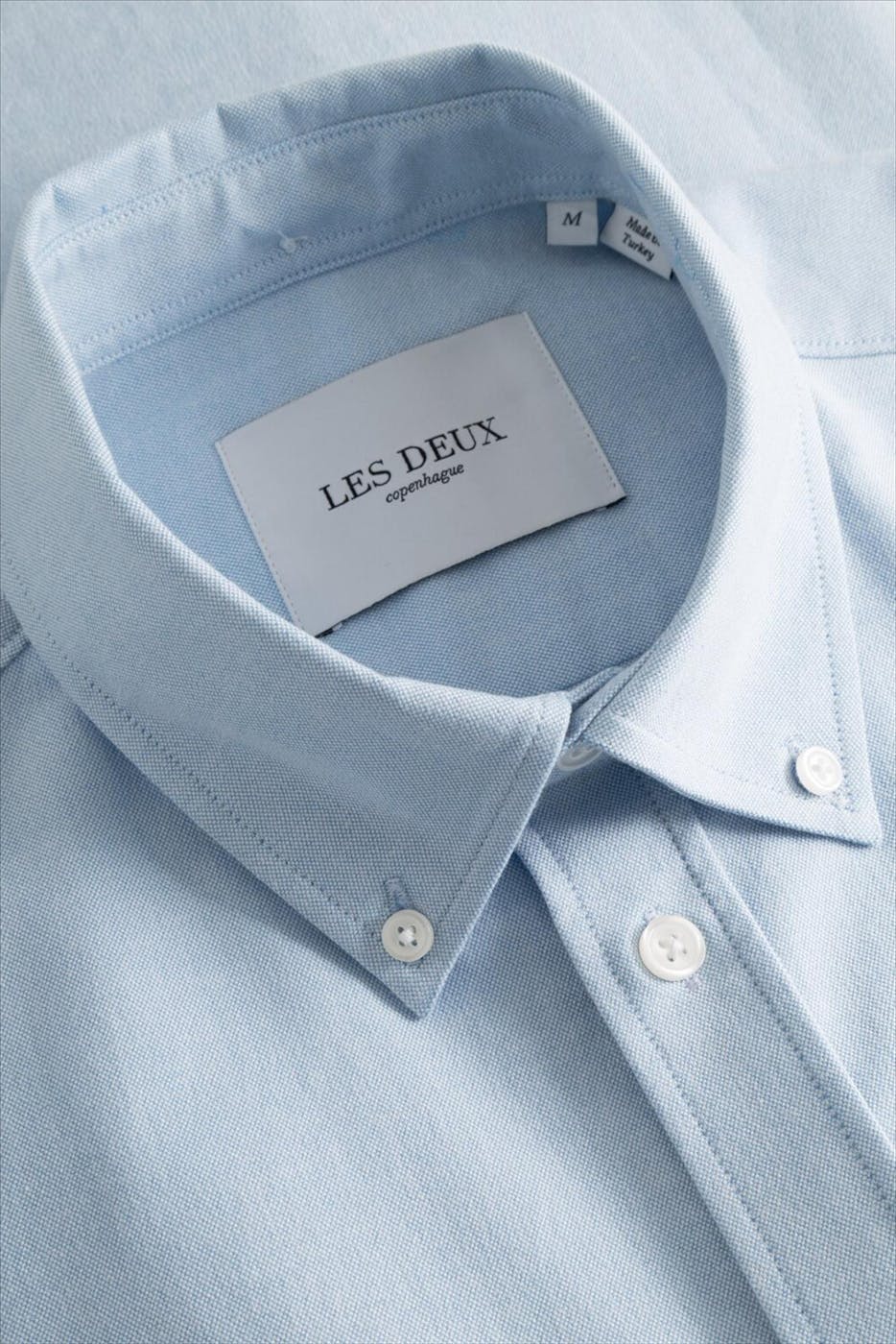 LES DEUX - Lichtblauw Konrad Oxford hemd