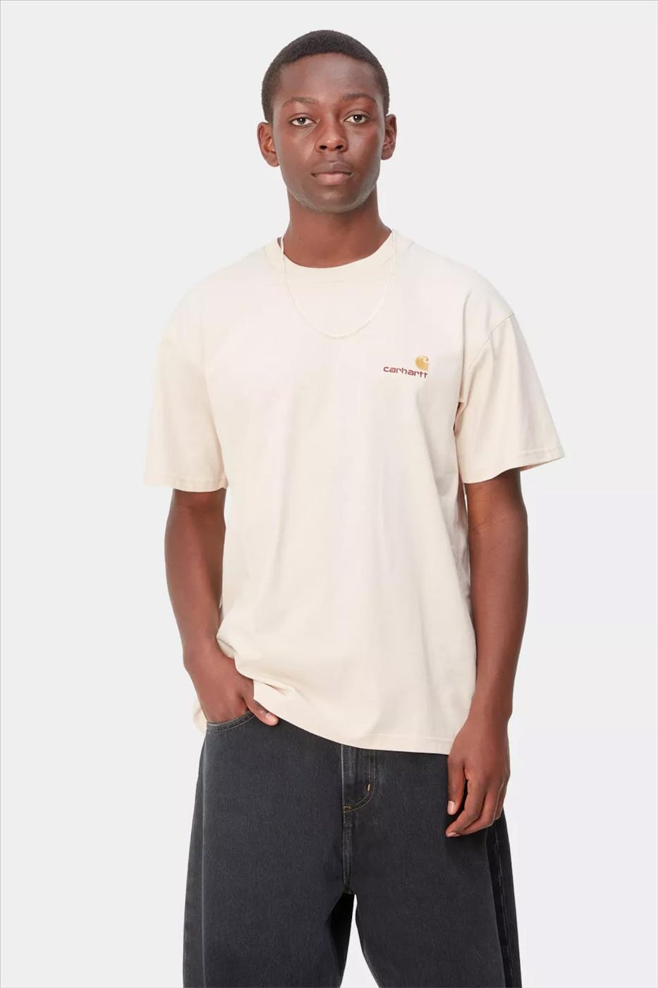 Carhartt WIP - Ecru American Script T-shirt