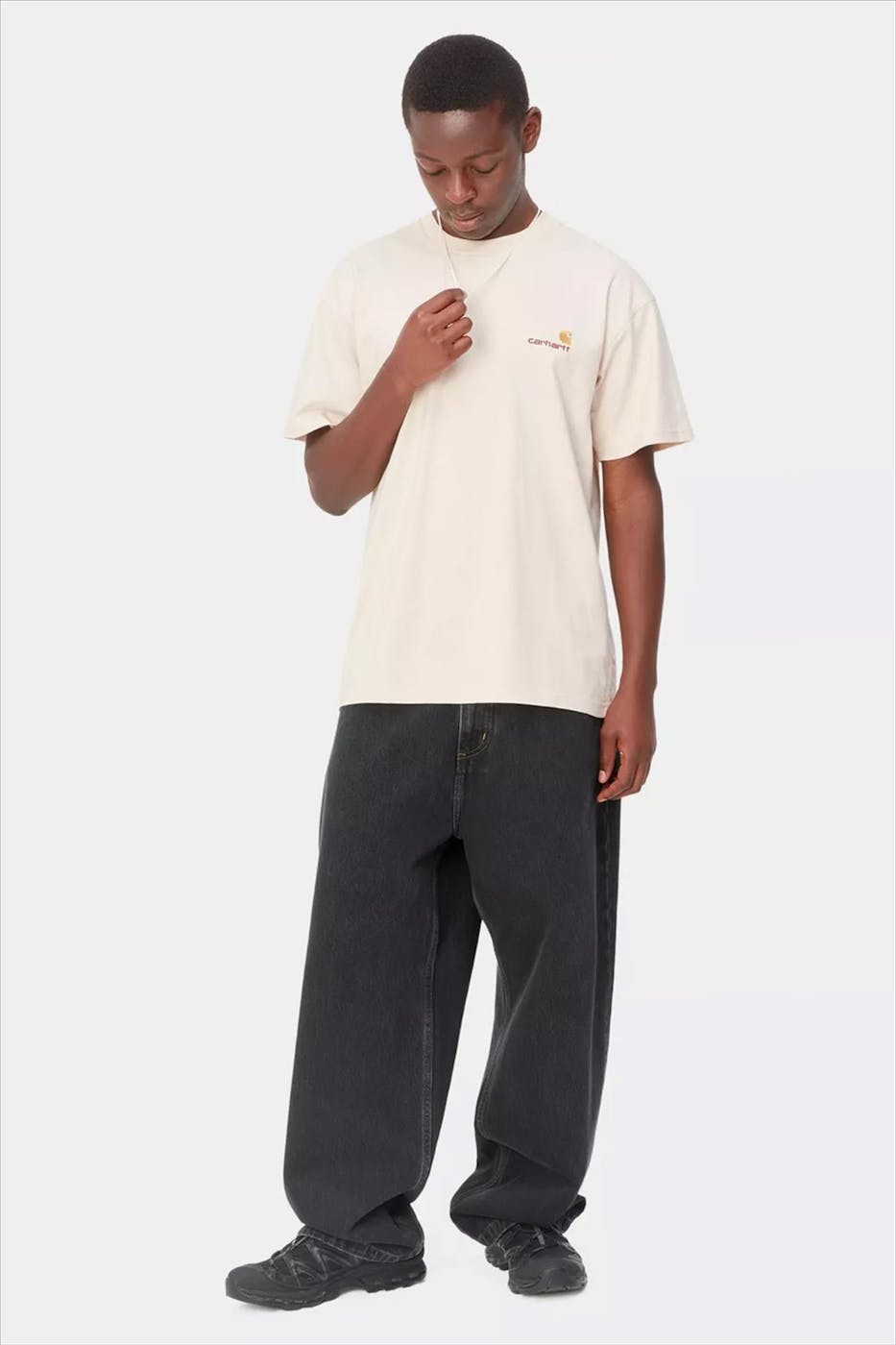 Carhartt WIP - Ecru American Script T-shirt