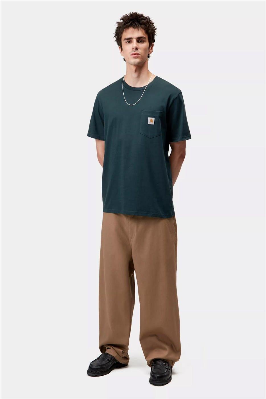 Carhartt WIP - Donkergroene Pocket T-shirt