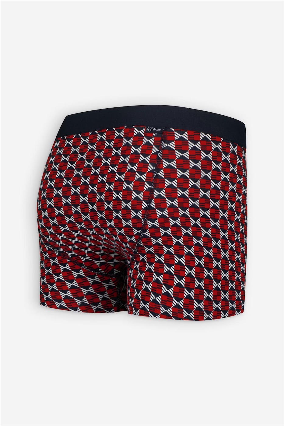 A'dam - Donkerblauwe-Rode Wallpaper boxershort