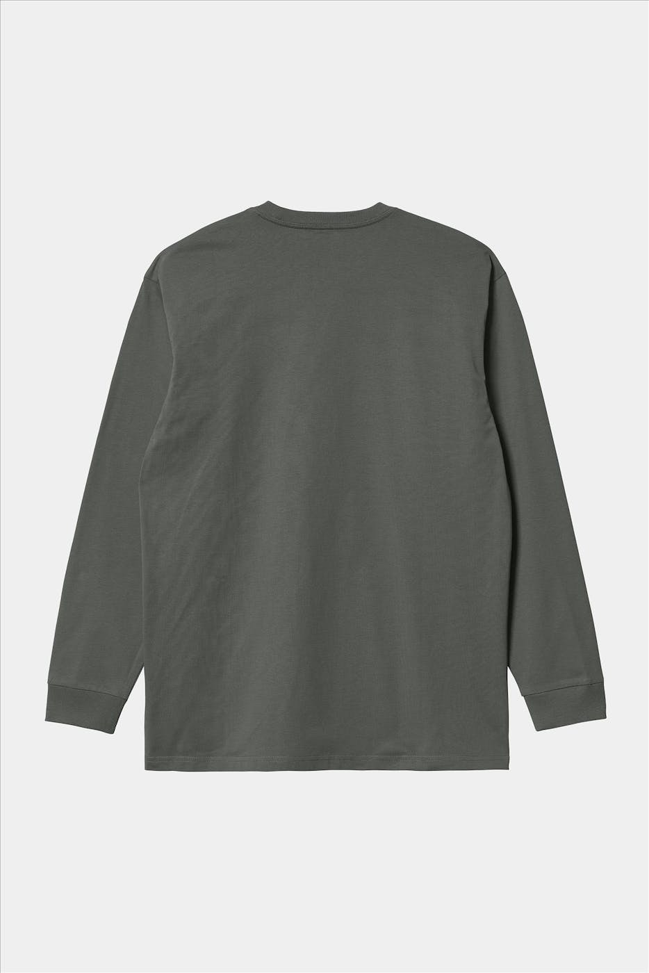 Carhartt WIP - Grijsgroene Chase T-shirt met lange mouw