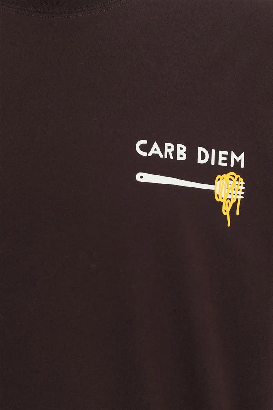 Iriedaily - Bruine Pasta Obsessed T-shirt