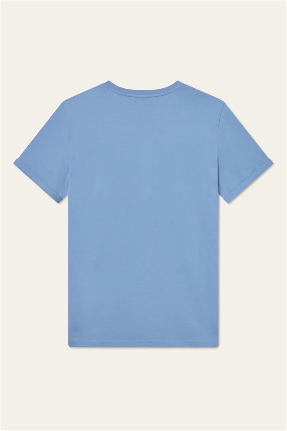 LES DEUX - Lichtblauwe Norregaard Contrast T-shirt