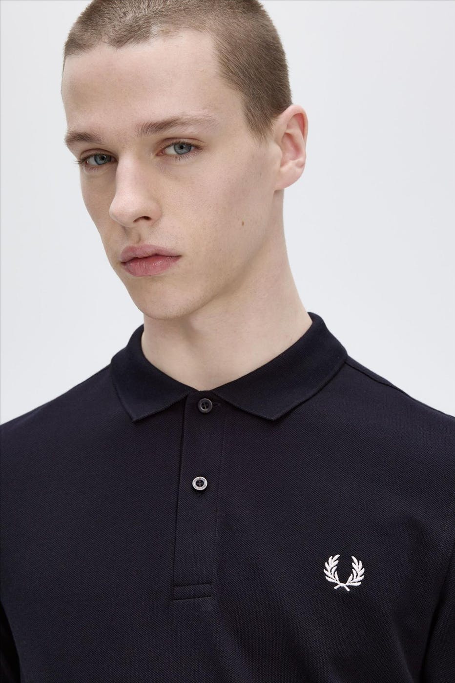 Fred Perry - Donkerblauwe Long Sleeve polo
