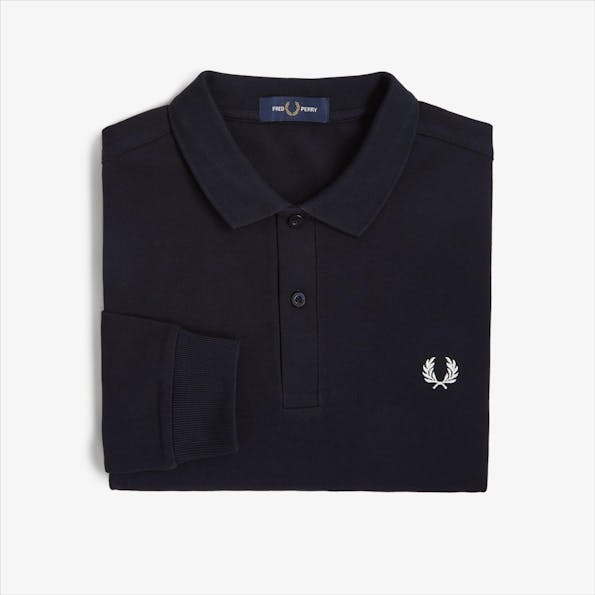 Fred Perry - Donkerblauwe Long Sleeve polo