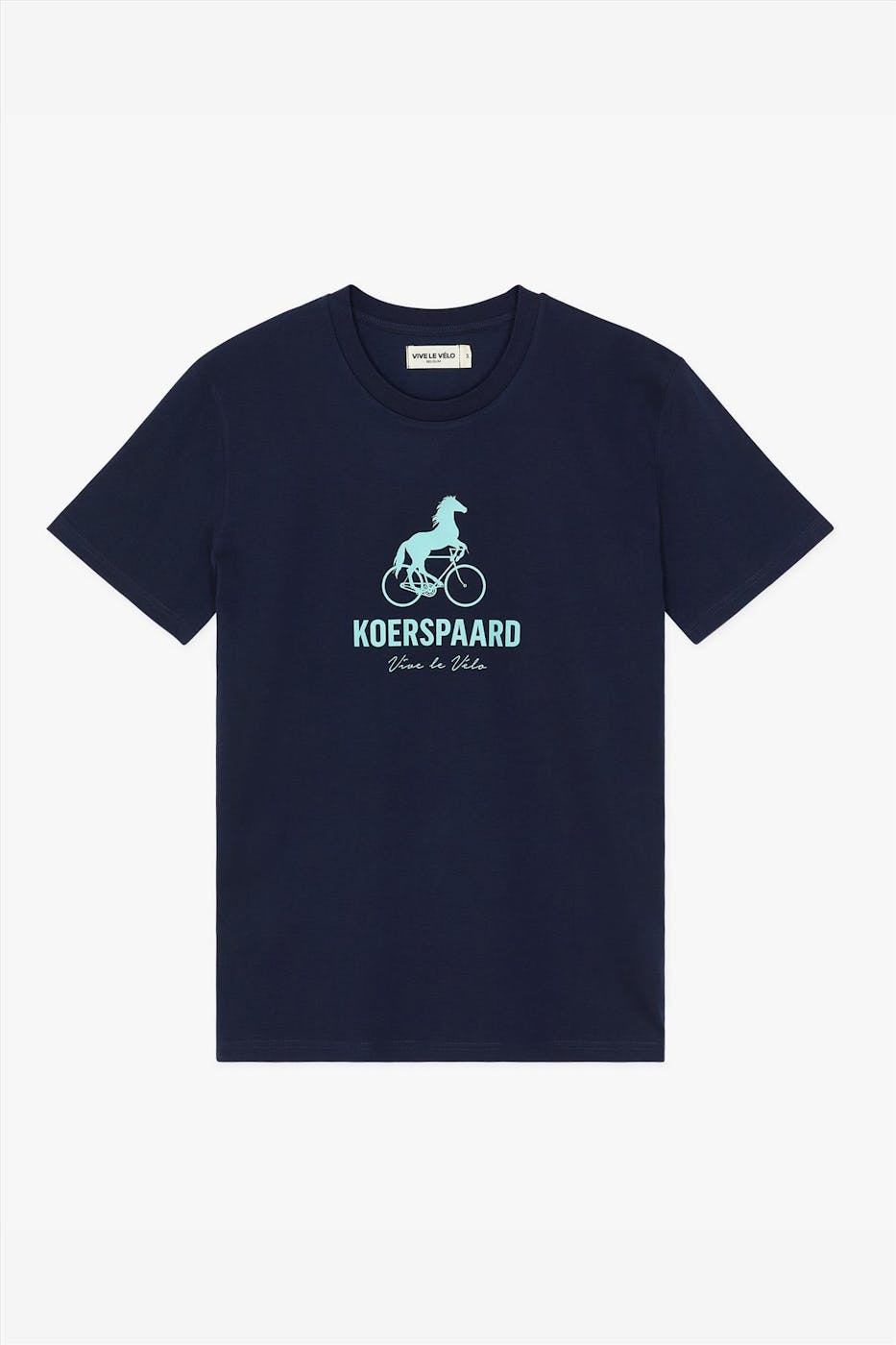 Vive le vélo - Donkerblauwe Koerspaard t-shirt