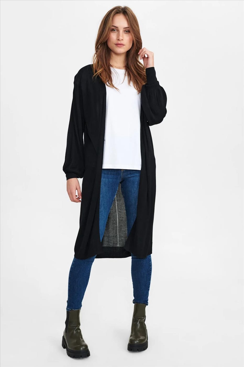 Nümph - Zwarte Nubia Long Cardigan