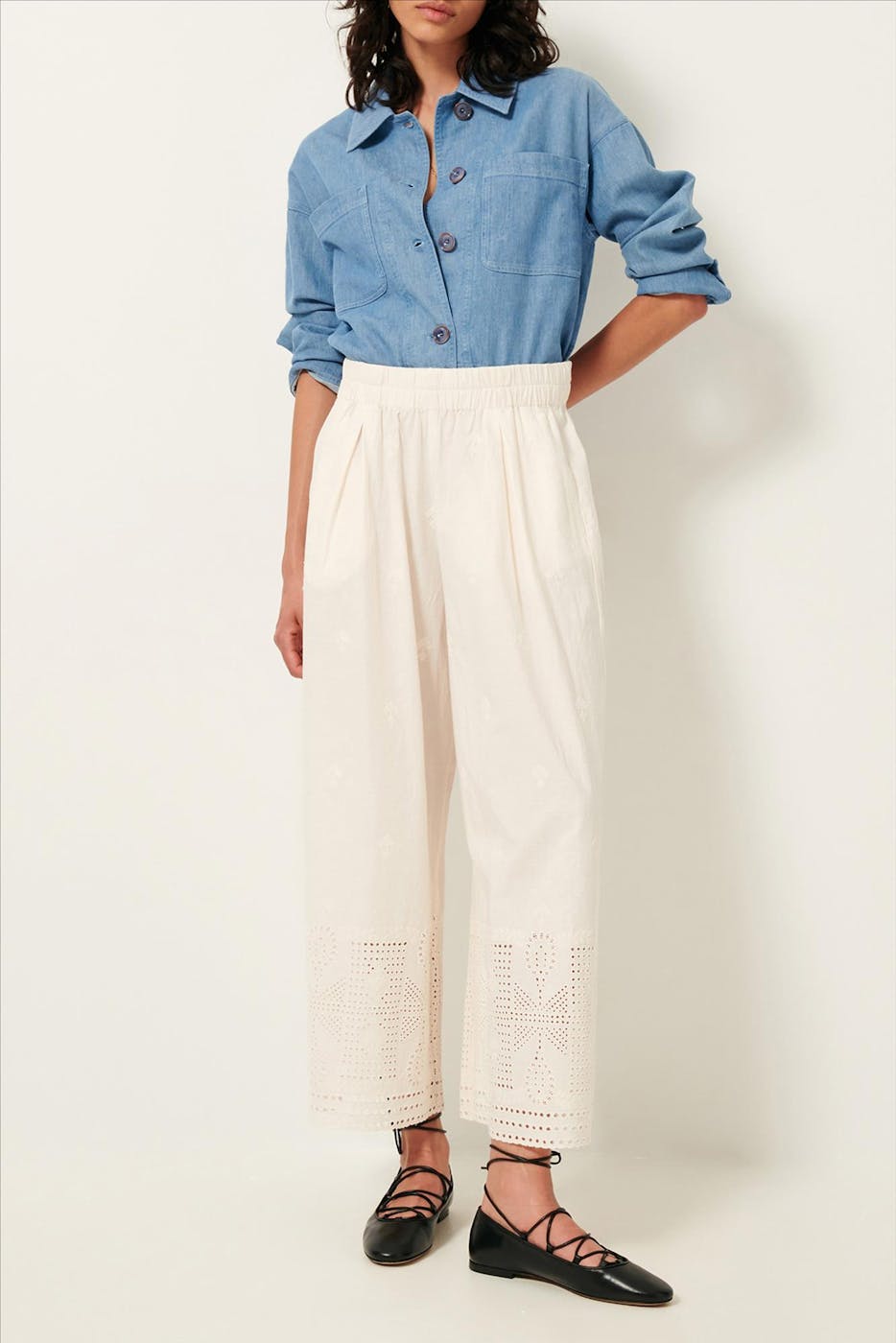 Sessùn - Ecru Isla Brody broek