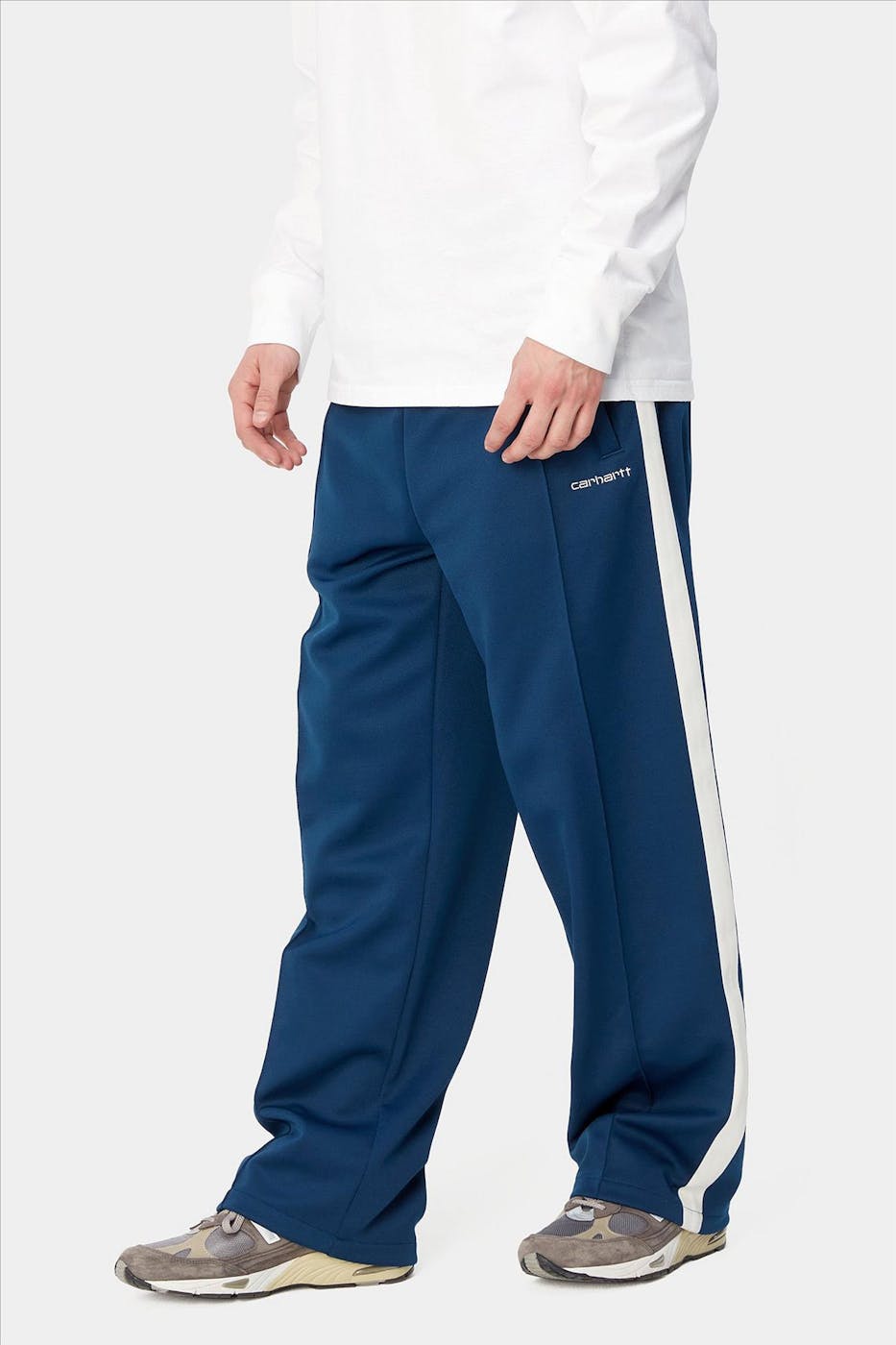 Carhartt WIP - Donkerblauwe Benchill sweatpants