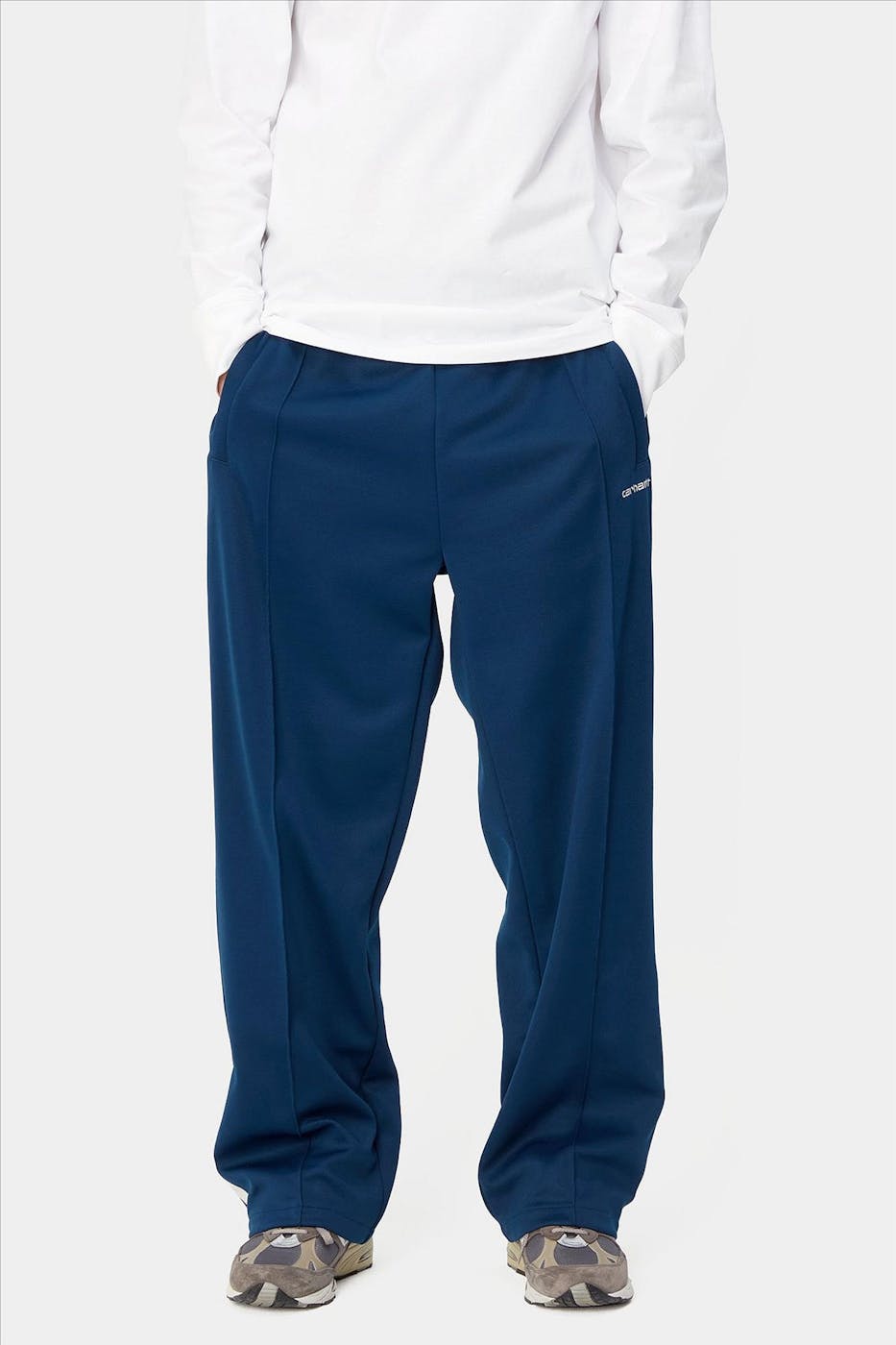Carhartt WIP - Donkerblauwe Benchill sweatpants