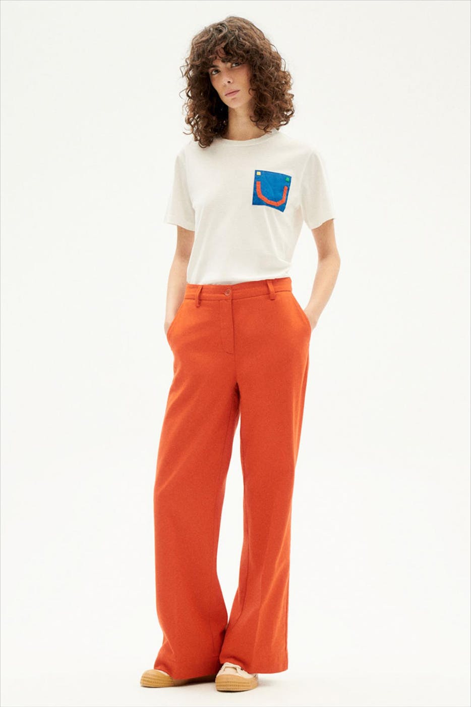Thinking Mu - Witte Face Juno Smiley t-shirt