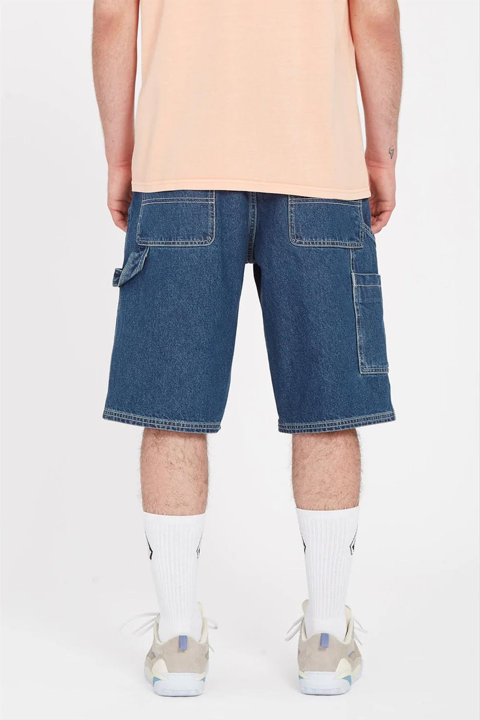 Volcom - Blauwe Labored Utility jeansshort