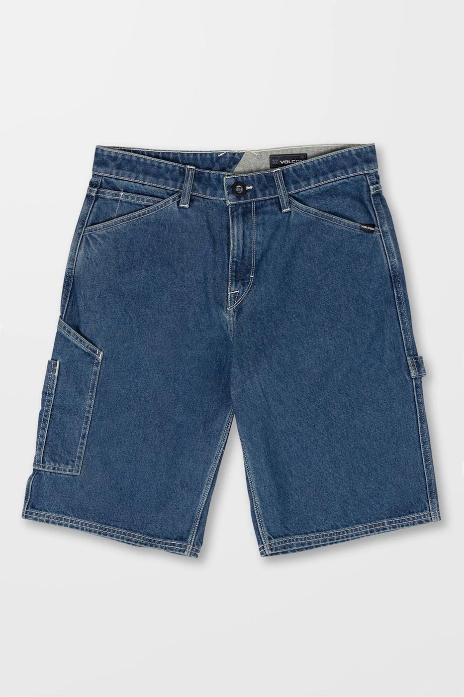 Volcom - Blauwe Labored Utility jeansshort