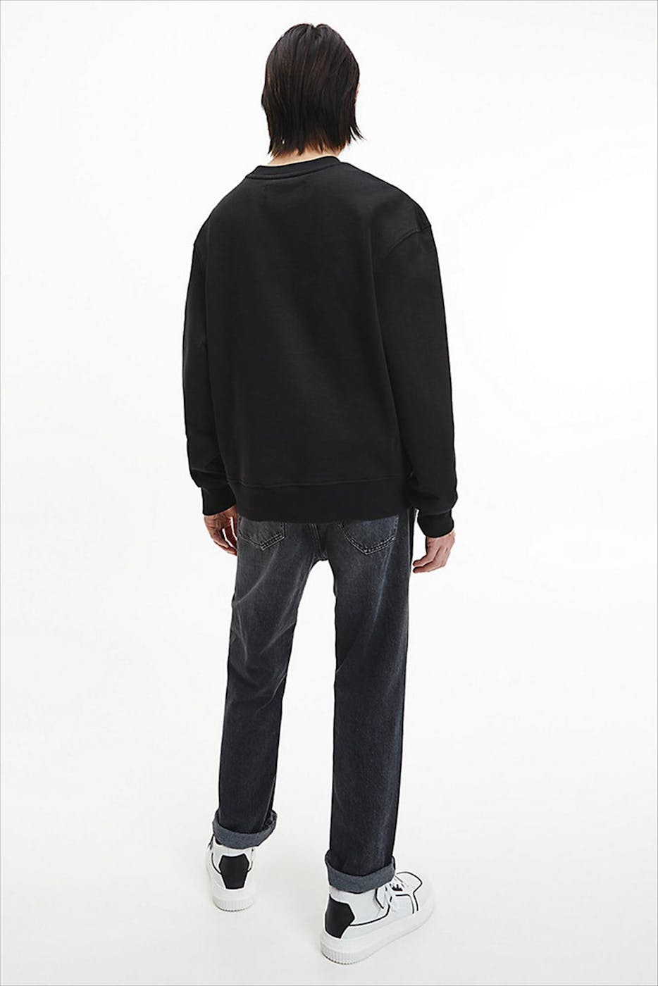 Calvin Klein Jeans - Zwarte Logo Patch sweater