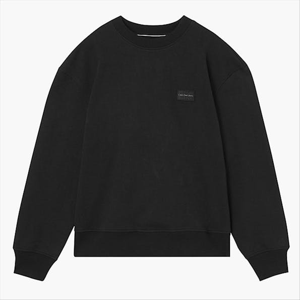 Calvin Klein Jeans - Zwarte Logo Patch sweater