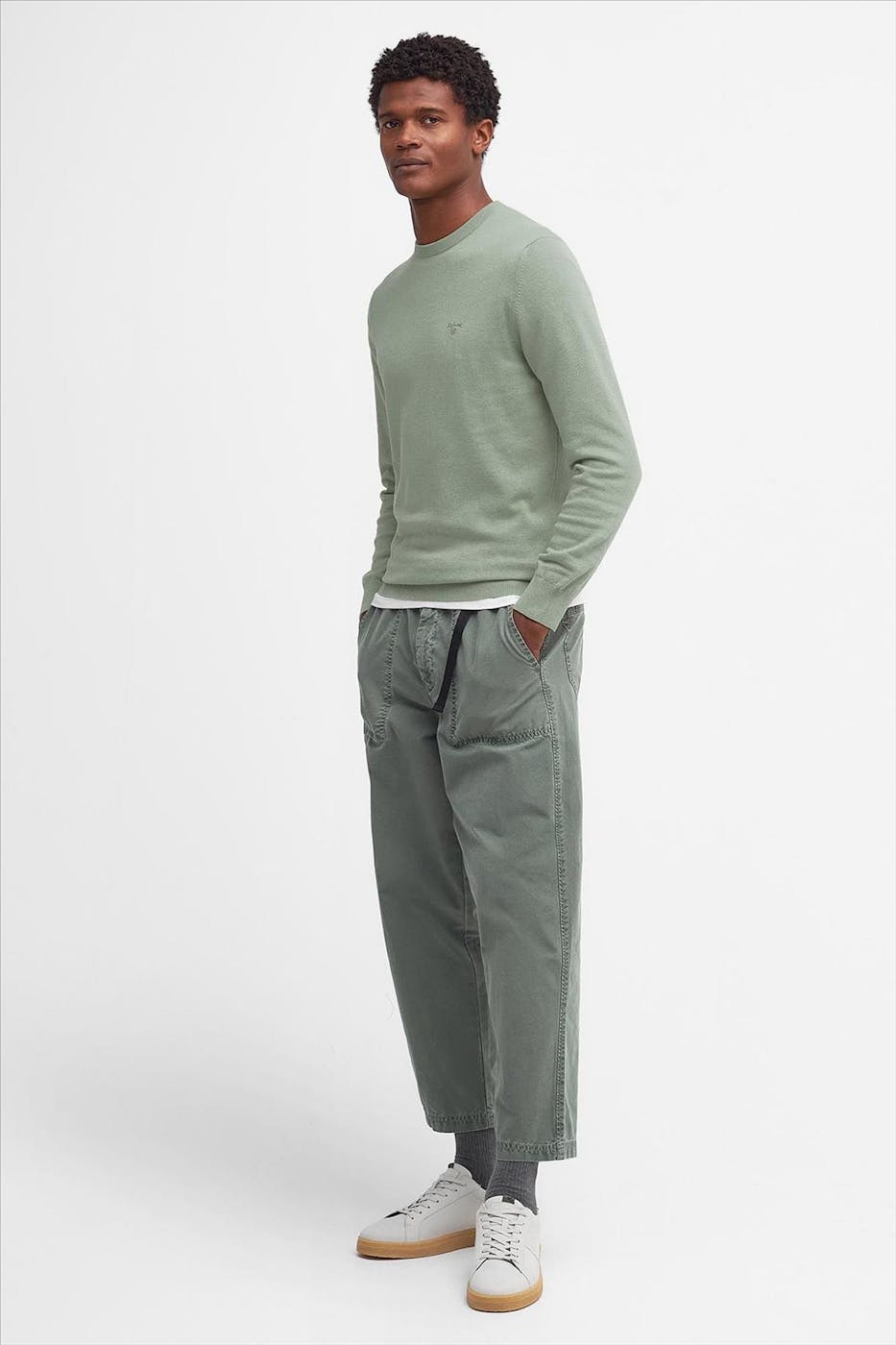 Barbour - Groene Pima trui