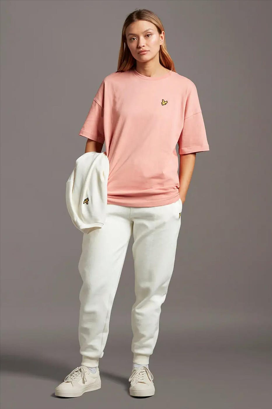 Lyle & Scott - Ecru Soft Touch Brushed sweatpants