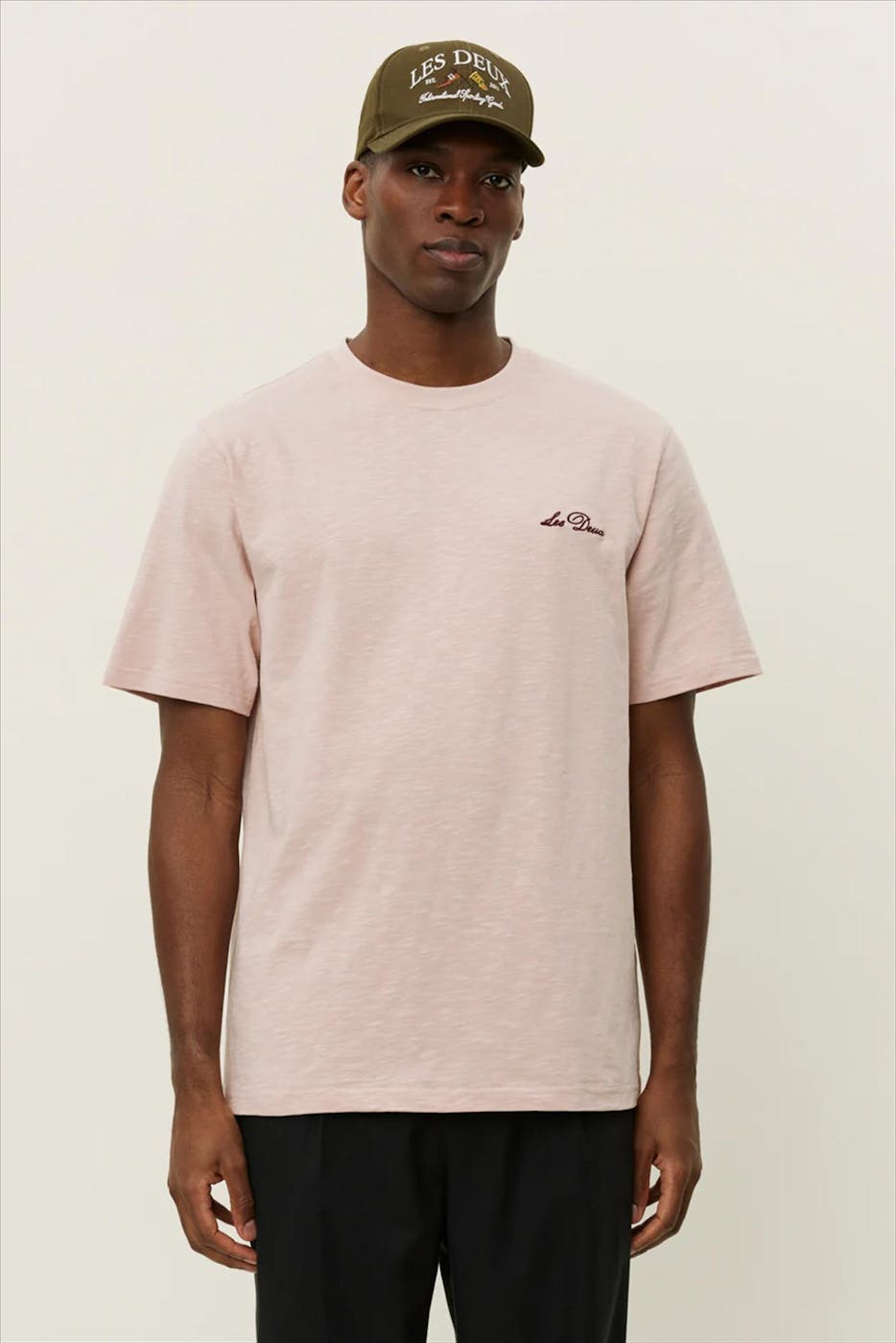 LES DEUX - Lichtroze Diaz T-shirt