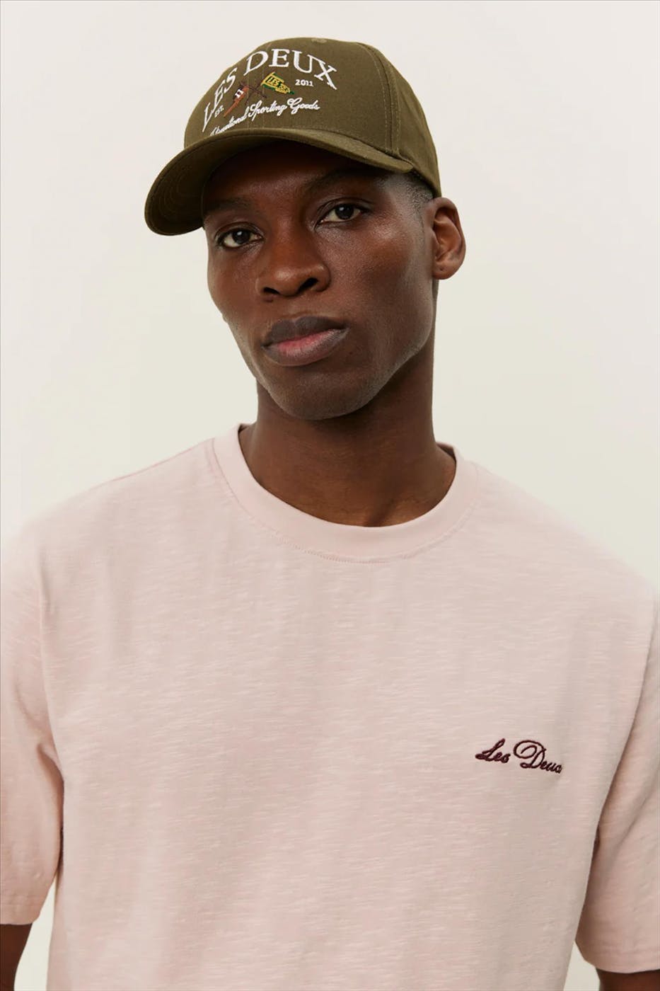 LES DEUX - Lichtroze Diaz T-shirt