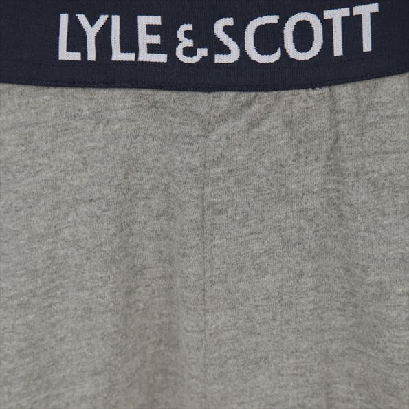 Lyle & Scott - Ecru-grijze Lounge pyama