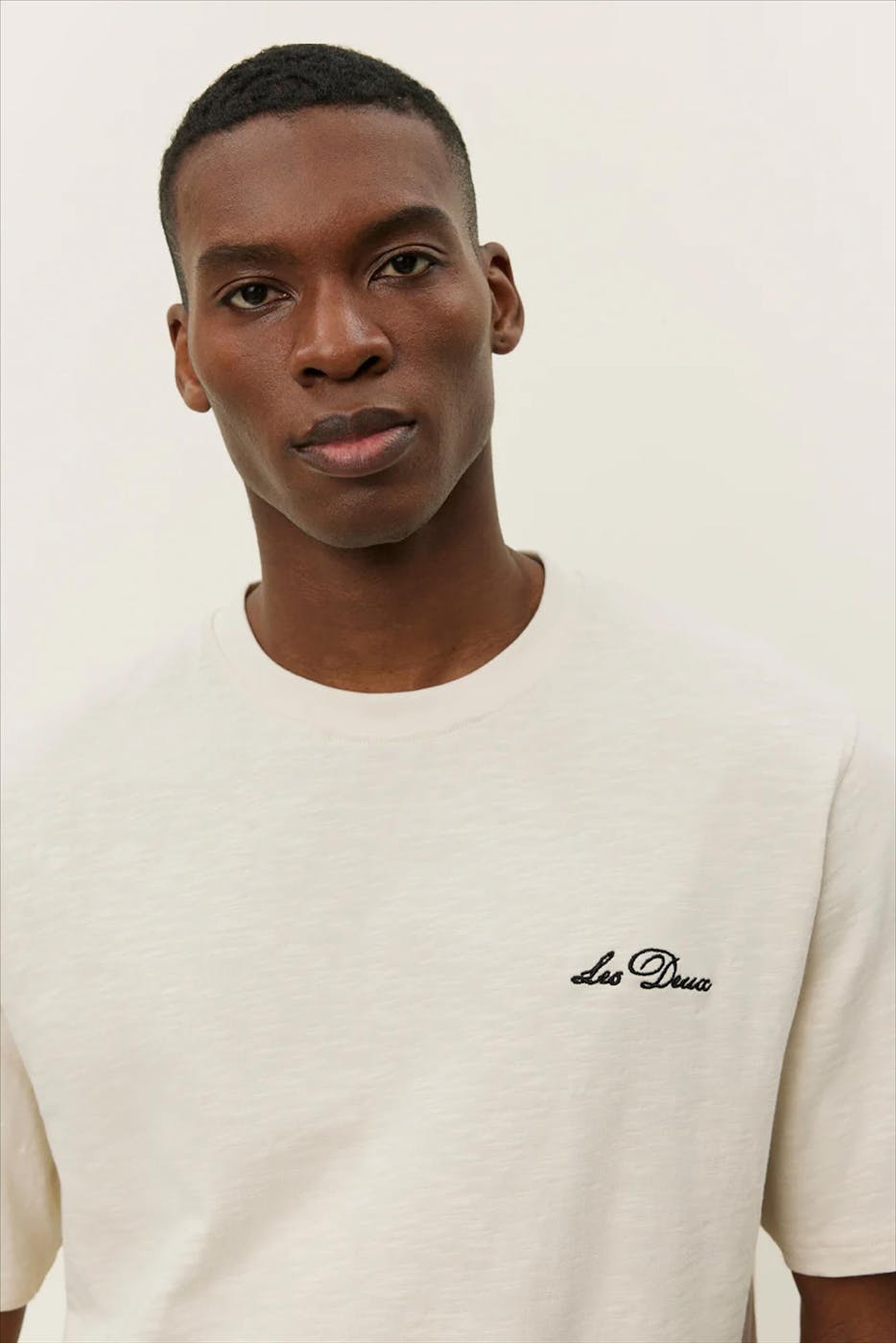 LES DEUX - Ecru Diaz T-shirt