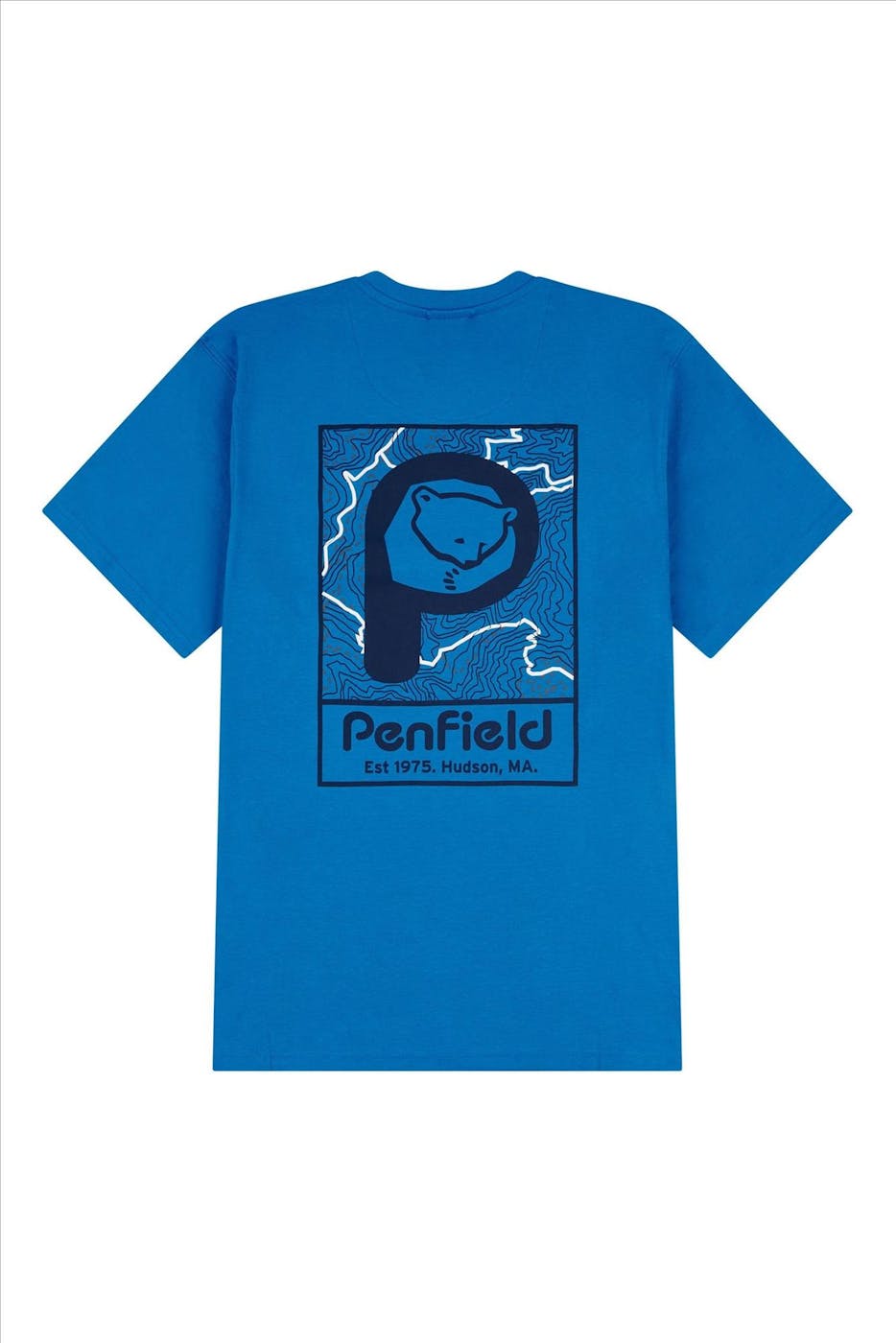 Penfield - Blauwe Bear Trail Graphic T-shirt