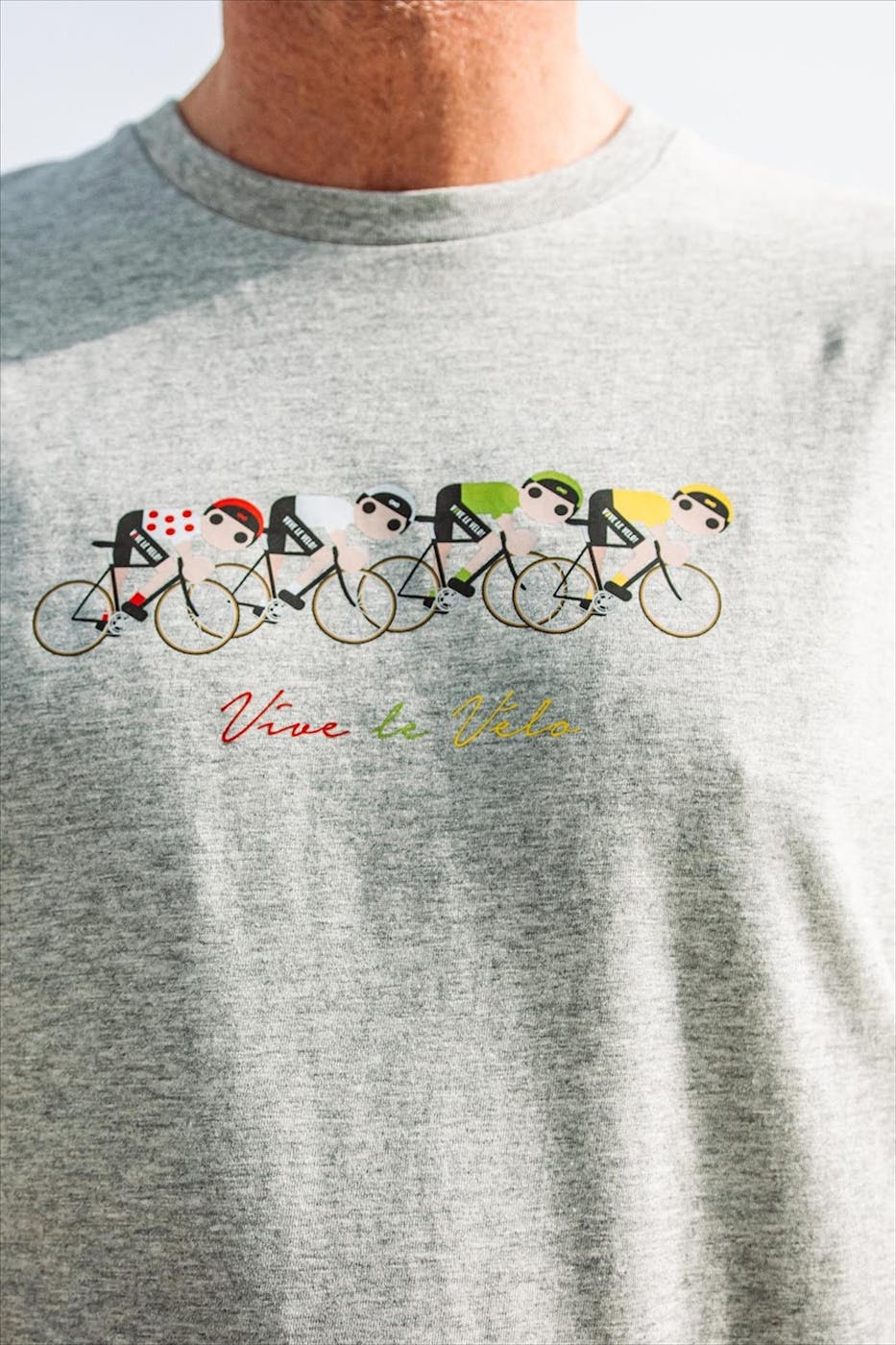Vive le vélo - Grijze TdF Jerseys T-shirt