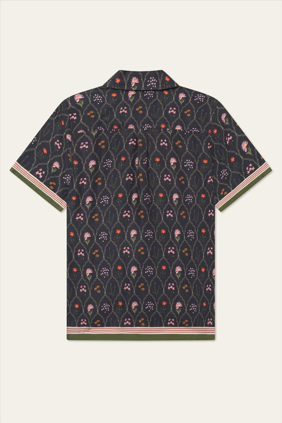 LES DEUX - Donkerblauw Lukas Wild Flowers hemd
