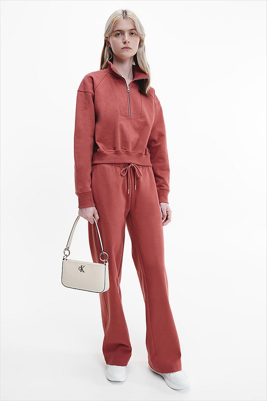 Calvin Klein Jeans - Bordeaux Half Zip sweater
