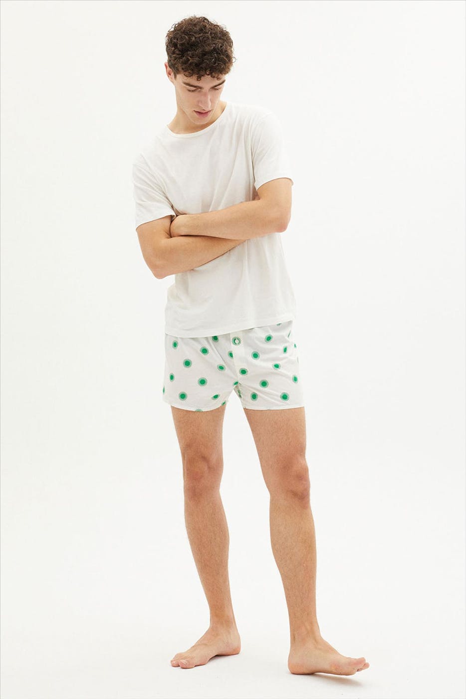 Thinking Mu - Wit-Groene Sol boxershort