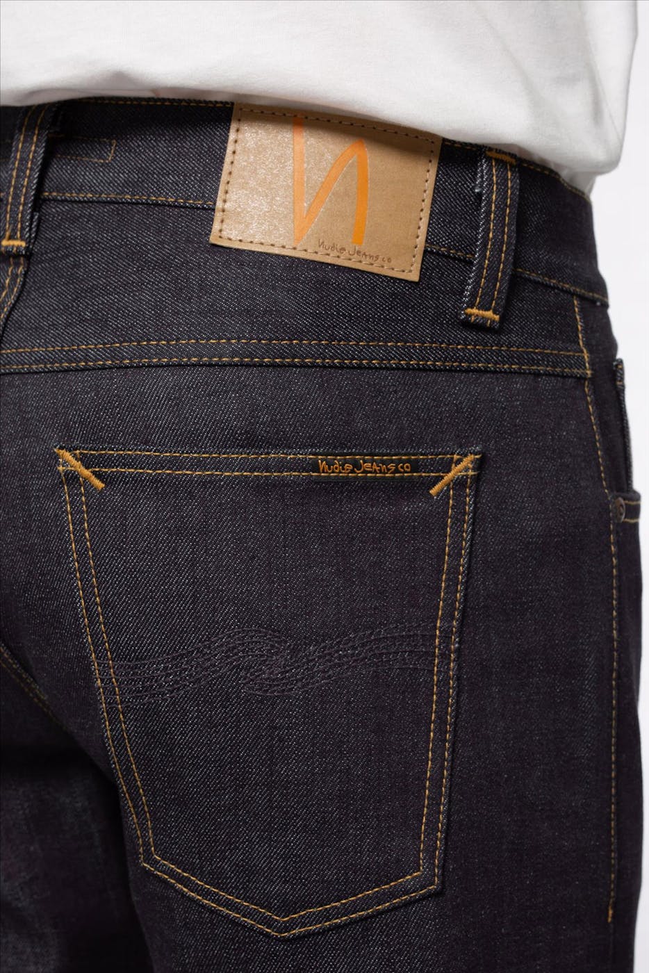 Nudie Jeans Co. - Indigoblauwe Gritty Jackson straight jeans