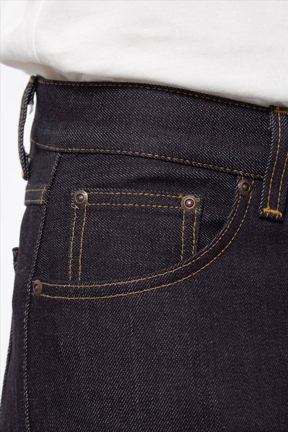 Nudie Jeans Co. - Indigoblauwe Gritty Jackson straight jeans