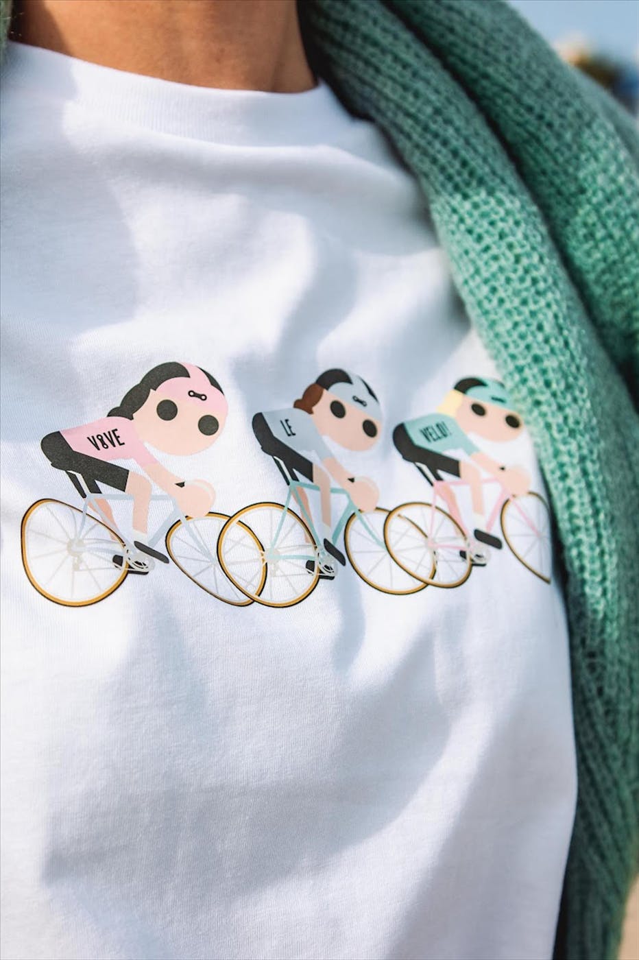 Vive le vélo - Witte Front Group T-shirt