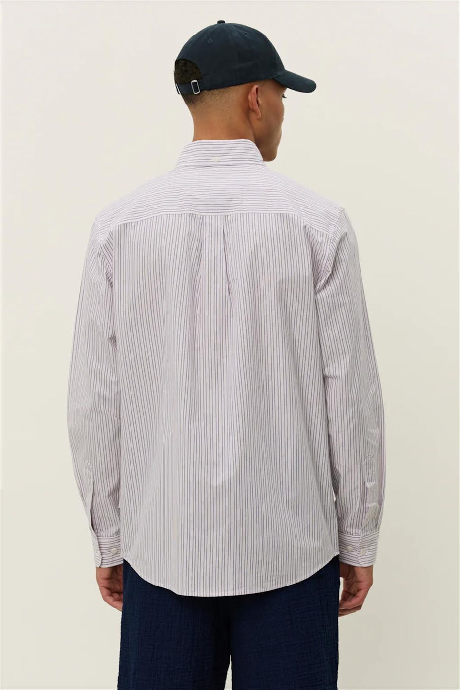 LES DEUX - Lichtroze Kent Stripe hemd