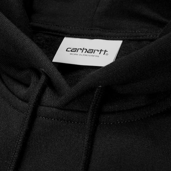 Carhartt WIP - Zwarte Chase Logo hoodie