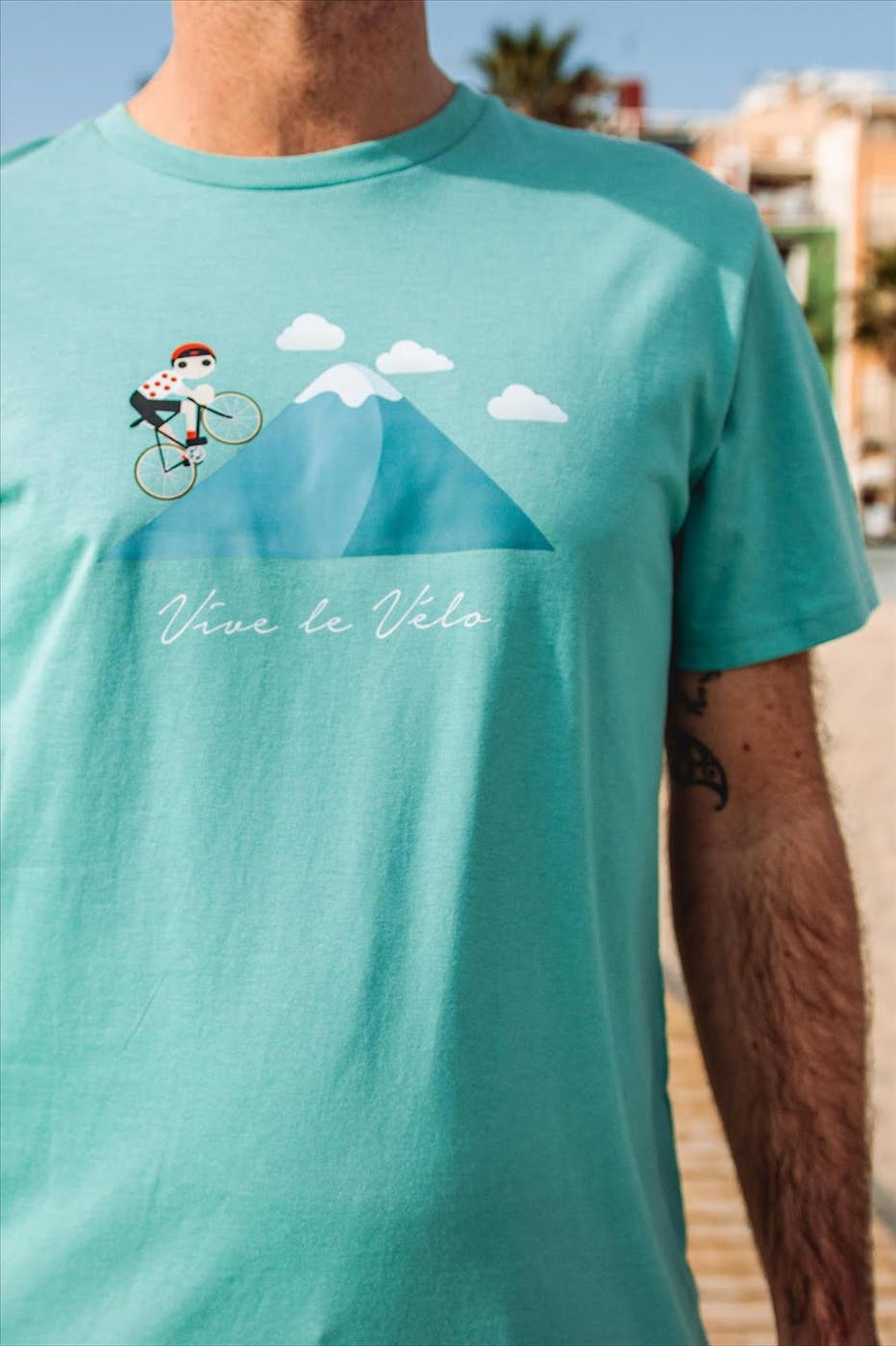 Vive le vélo - Groene Klimmer TdF T-shirt