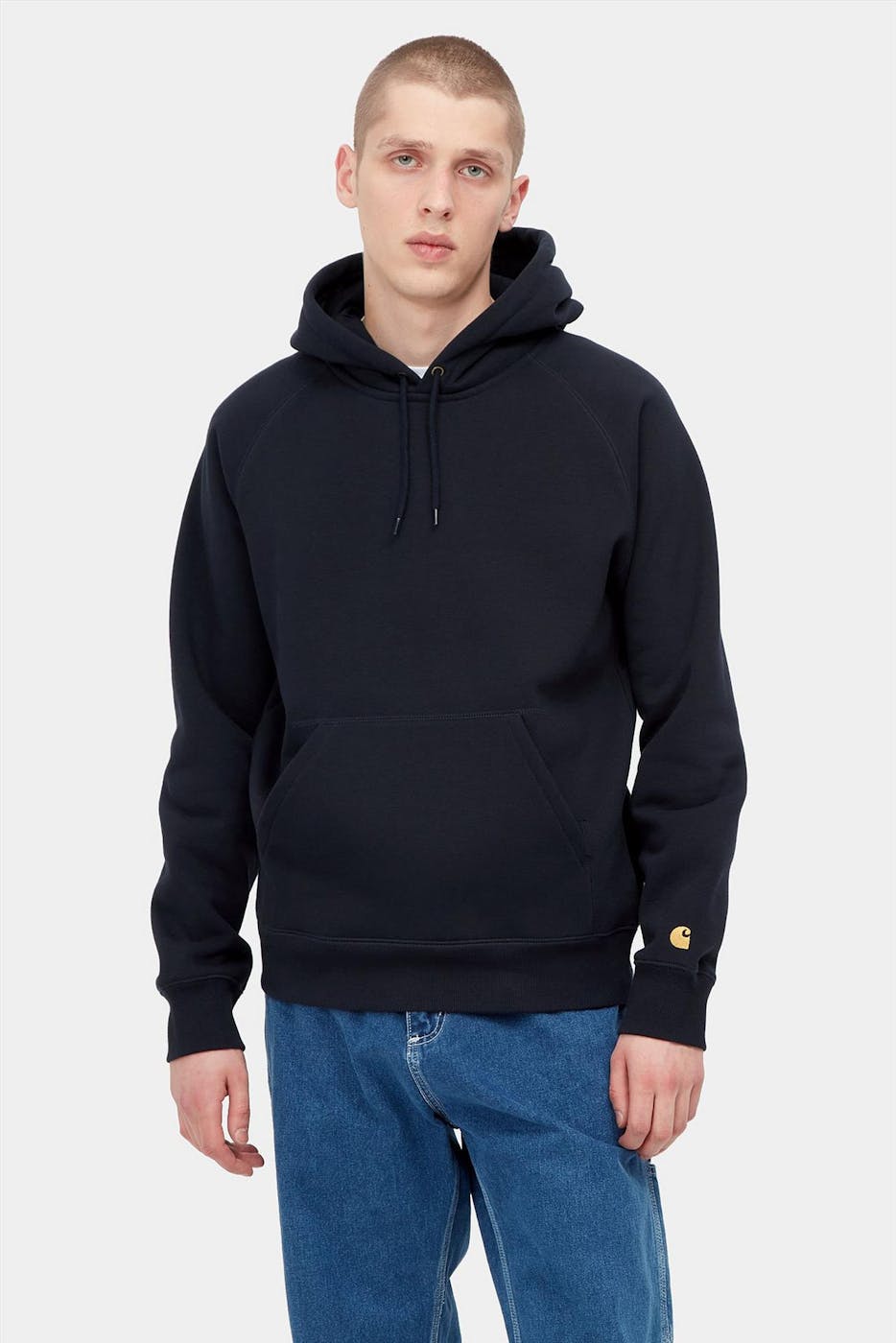 Carhartt WIP - Donkerblauwe Chase hoodie