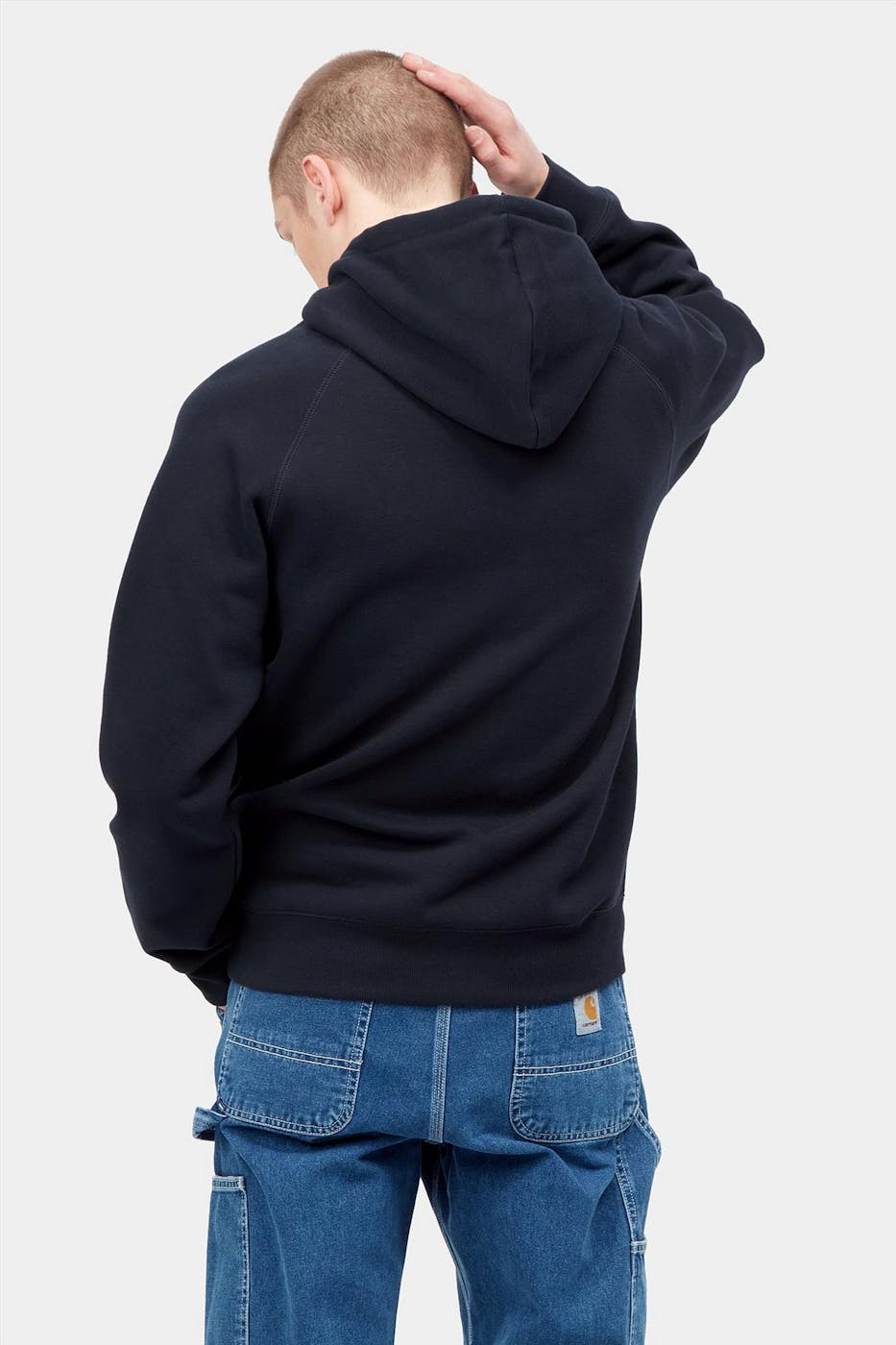 Carhartt WIP - Donkerblauwe Chase hoodie