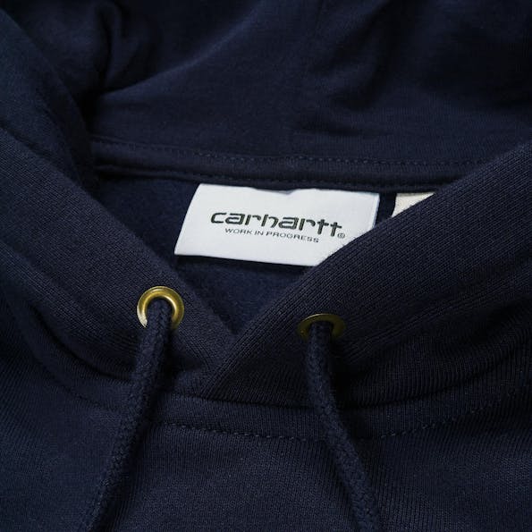 Carhartt WIP - Donkerblauwe Chase hoodie