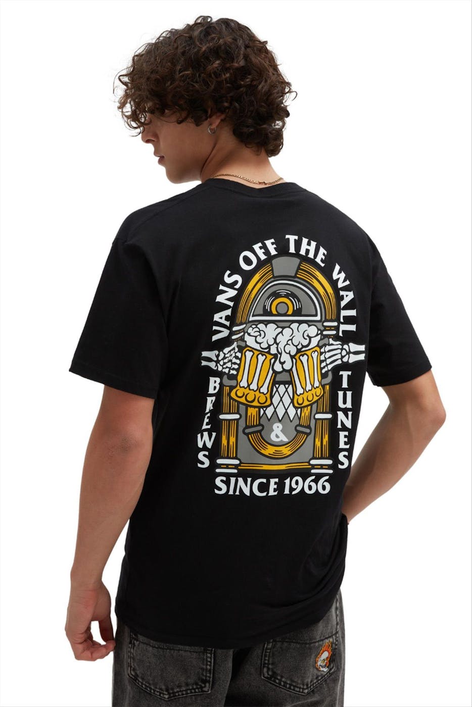 Vans - Zwarte Brew Bros Tunes T-shirt