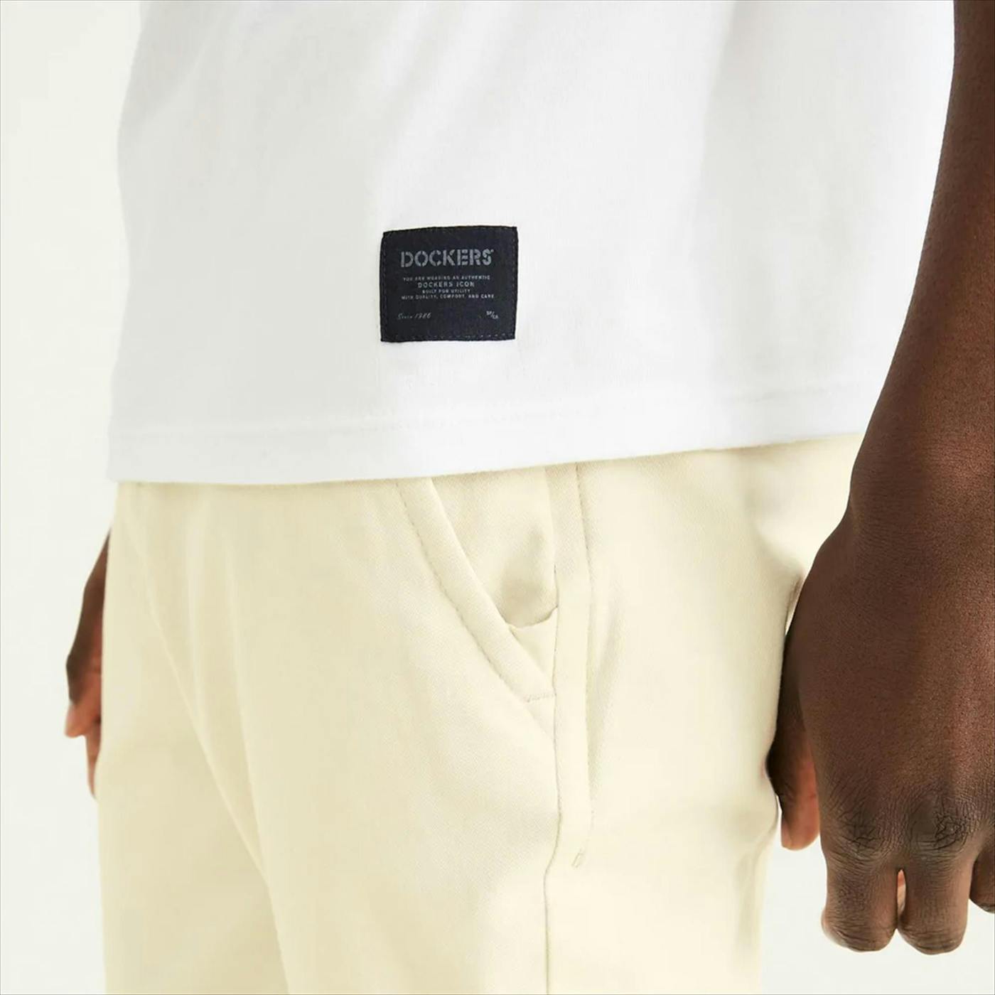 Dockers - Witte Icon Slim Fit T-shirt
