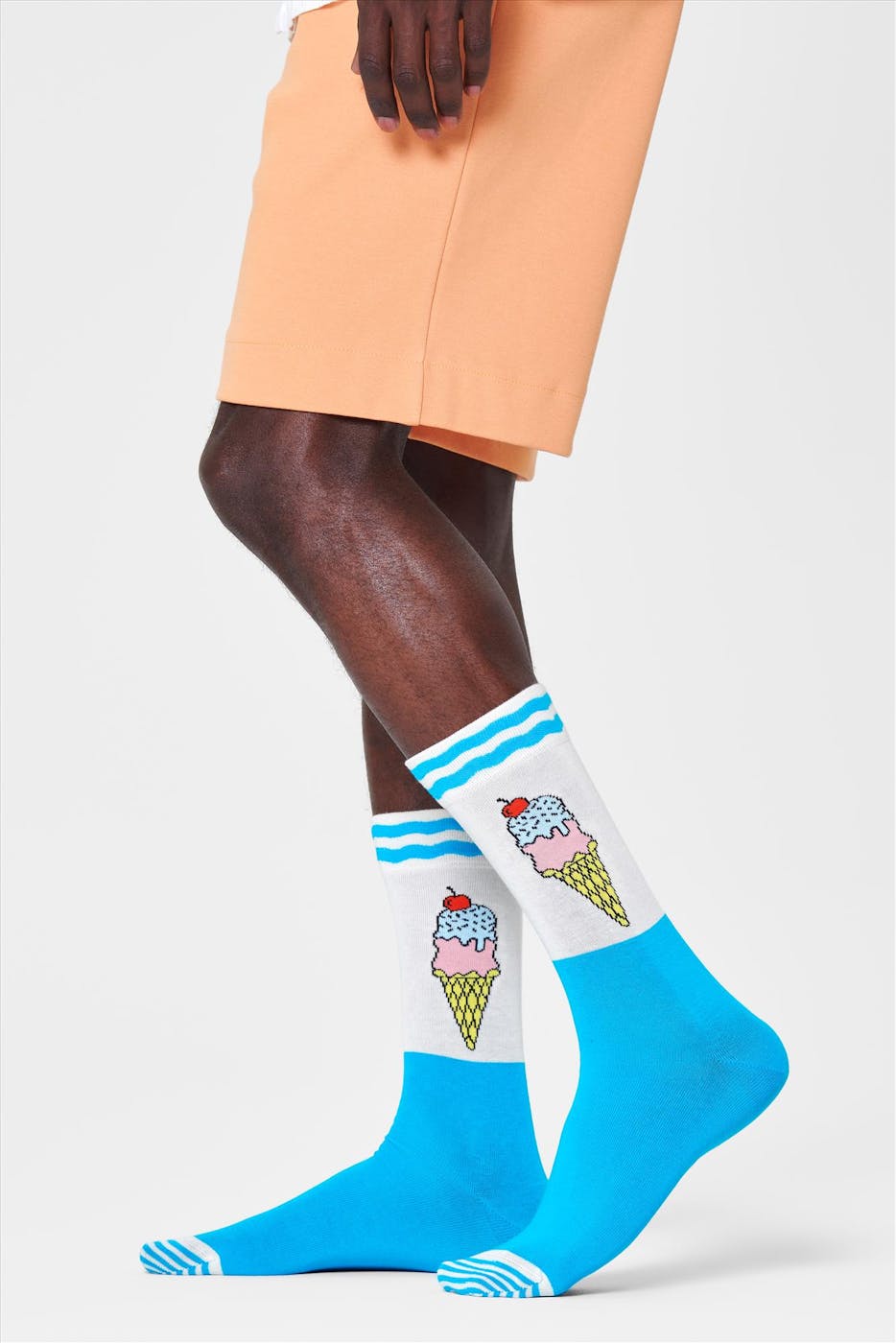 Happy Socks - Turquoise Ice Cream Sokken, maat: 41-46