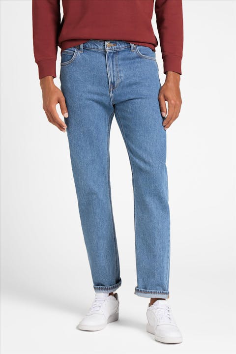 Lee - Blauwe West Relaxed straight tapered jeans