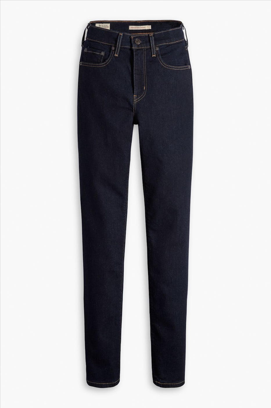 Levi's - Donkerblauwe 724 High-Waist Slim Straight jeans