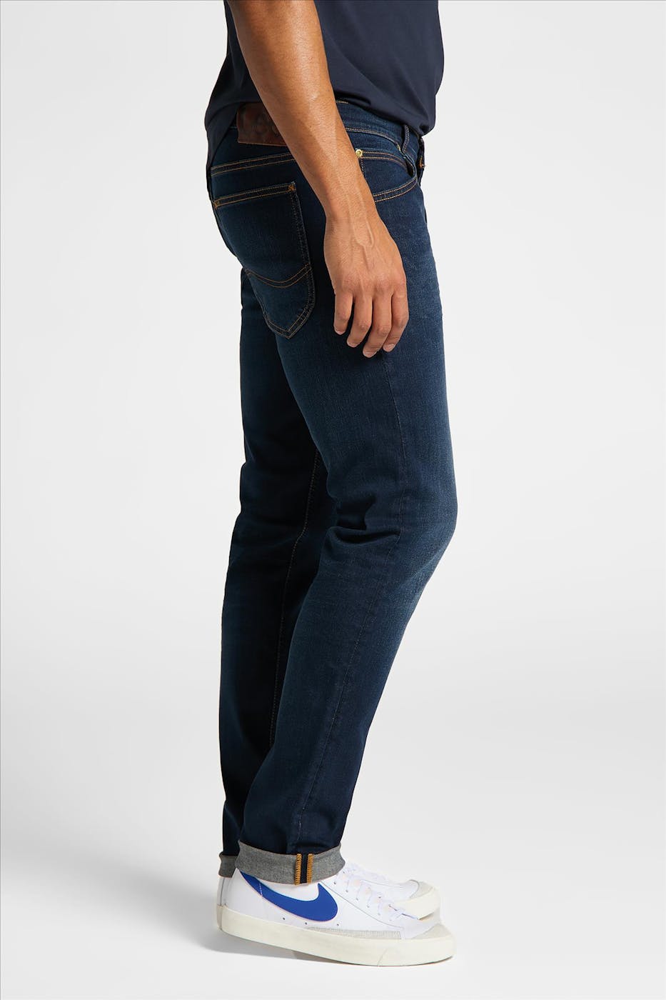 Lee - Donkerblauwe Luke slim tapered jeans
