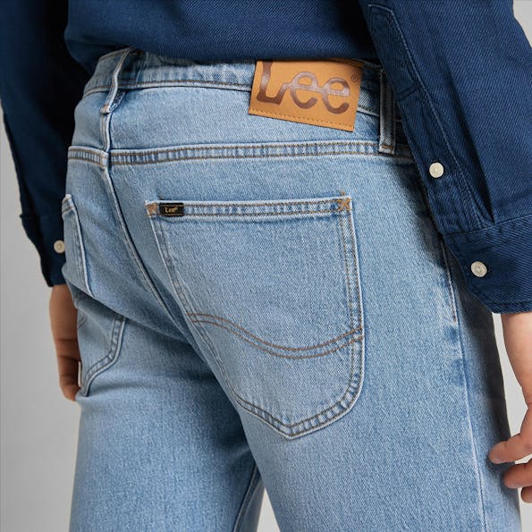 Lee - Lichtblauwe Luke slim tapered jeans