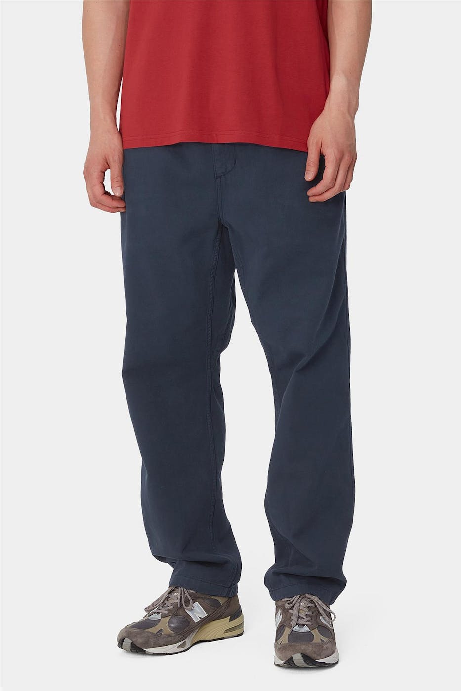 Carhartt WIP - Donkerblauwe Flint pant