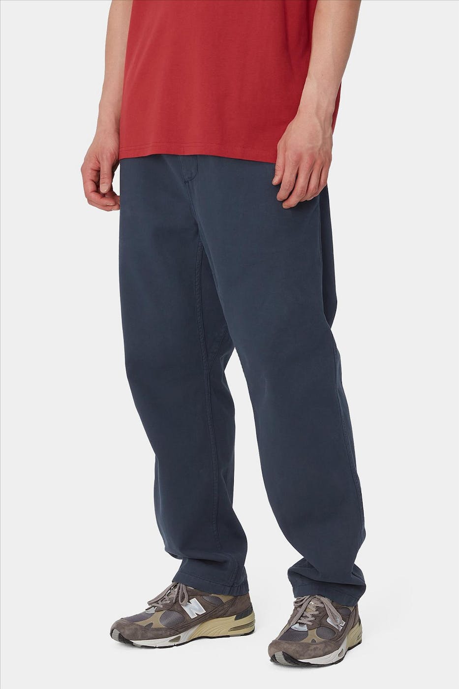 Carhartt WIP - Donkerblauwe Flint pant